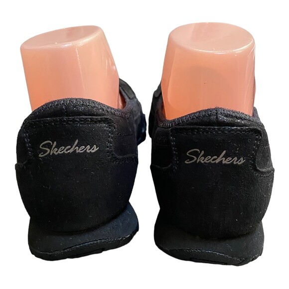 Skechers Bikers  Size US 8.5 Memory Foam Black sheen Loafer Flats SN49473 - Picture 10 of 11